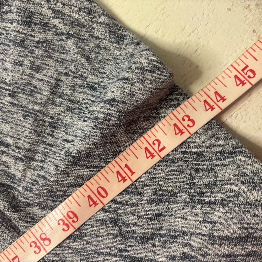 Talbots Puff Shoulder Space Dye Gray Ruffle Hem Dress Size 1X Minimalist Office - Picture 4 of 6